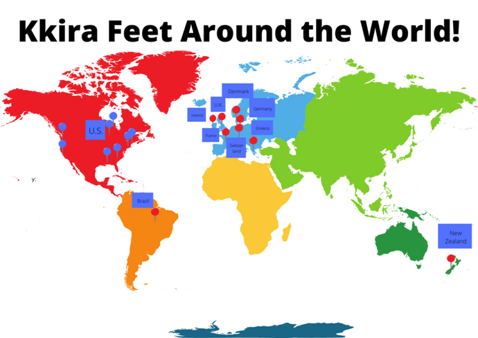 Kkira Feet Around the World!