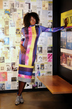 Load image into Gallery viewer, Color Block Striped Long Sleeve Dress
