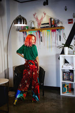 Load image into Gallery viewer, Red Graphic Print Wide Leg Pants
