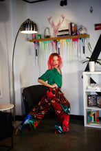 Load image into Gallery viewer, Red Graphic Print Wide Leg Pants
