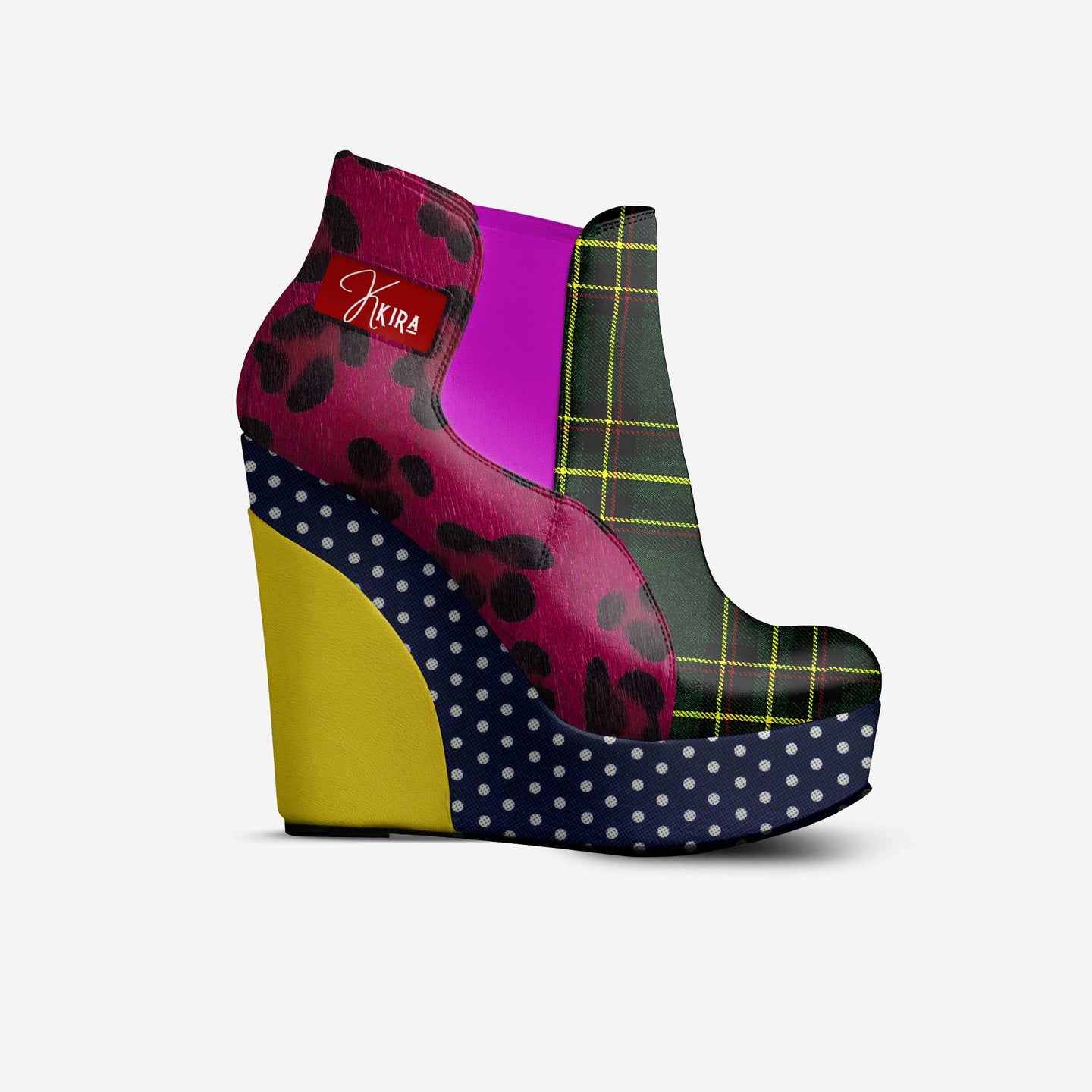 Mixed Print Boots | Women's Luxury Shoes | Kkira Shoes
